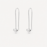 Martina Hamilton Ériu | Heart Sterling Silver Drop Earrings Petite