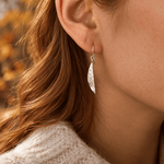 Martina Hamilton Fiadh | Sterling Silver Crescent Drop Earrings