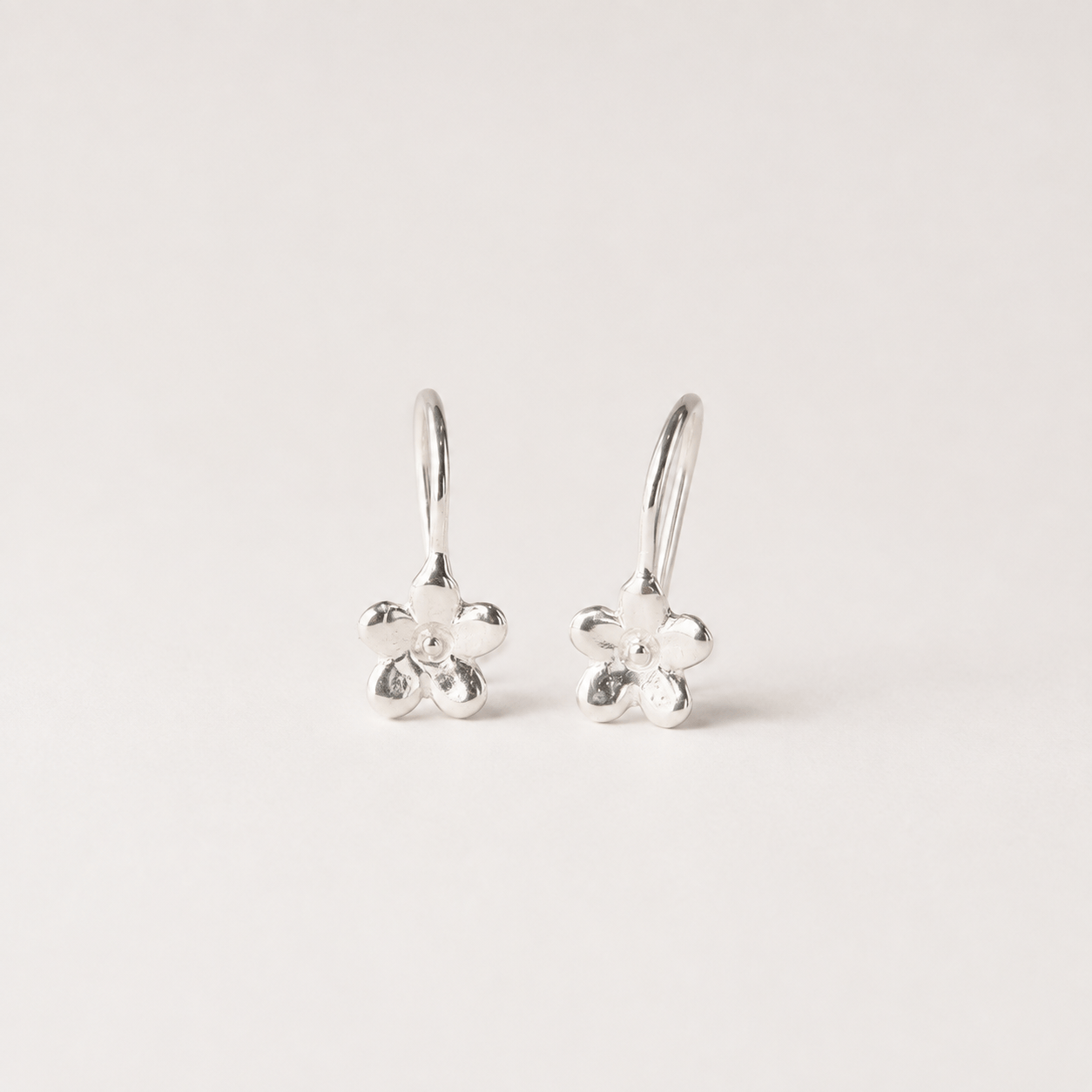 Martina Hamilton Forget Me Not | Sterling Silver Drop Earrings Small