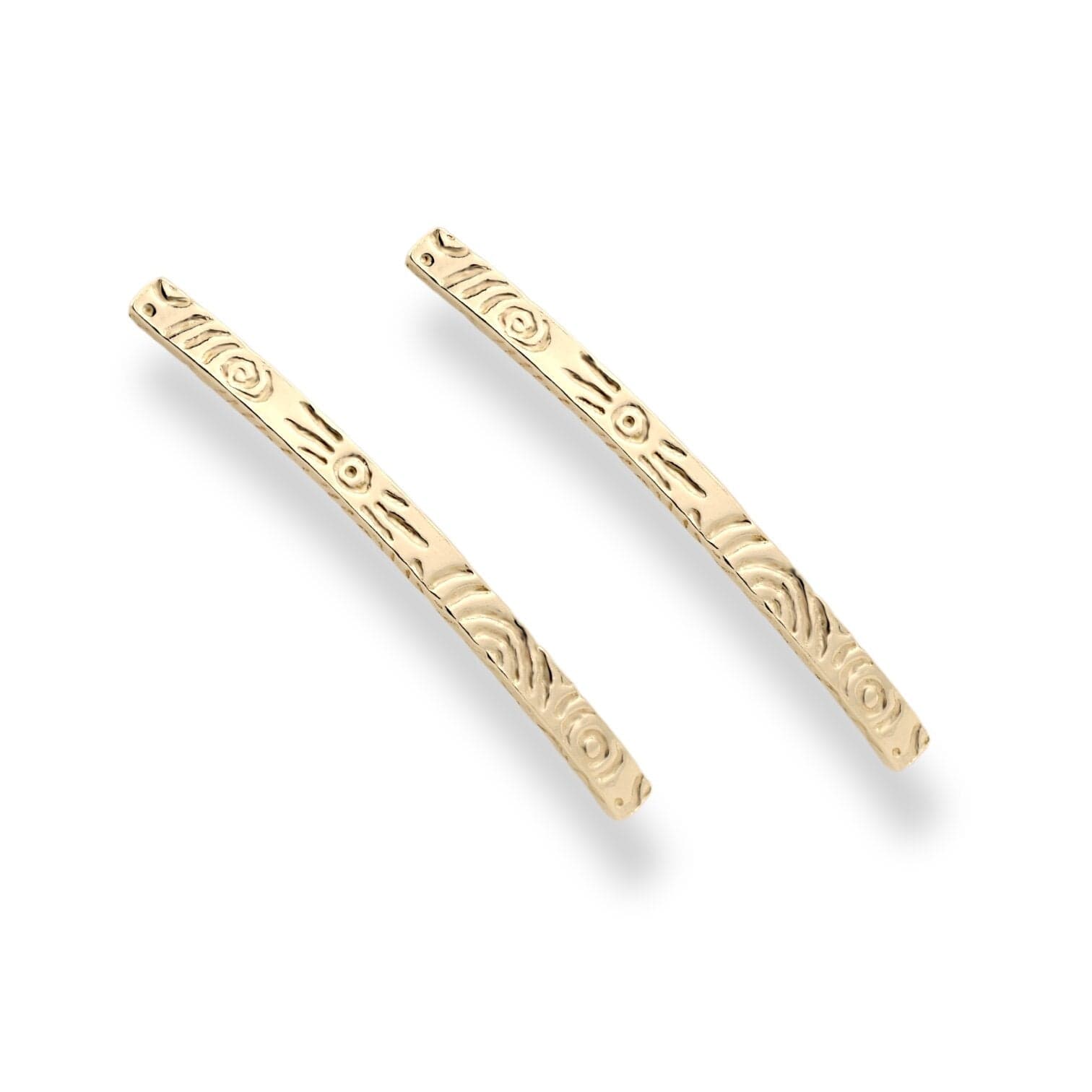 Martina Hamilton Heaven | 9ct Solid Gold Bar Stud Earrings Large