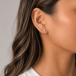 Martina Hamilton Heaven | Sterling Silver Bar Stud Earrings Petite
