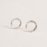 Martina Hamilton Heaven | Sterling Silver Circle Stud Earrings Medium