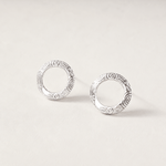 Martina Hamilton Heaven | Sterling Silver Circle Stud Earrings Medium