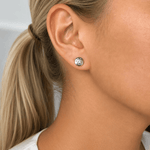 Martina Hamilton Heaven | Sterling Silver Circle Stud Earrings Petite