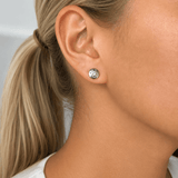 Martina Hamilton Heaven | Sterling Silver Circle Stud Earrings Petite