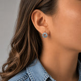 Martina Hamilton Heaven | Sterling Silver Circle Stud Earrings Small