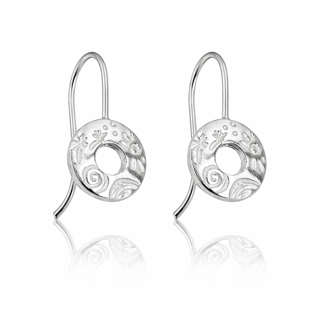 Martina Hamilton Heaven | Sterling Silver Drop Earrings Small