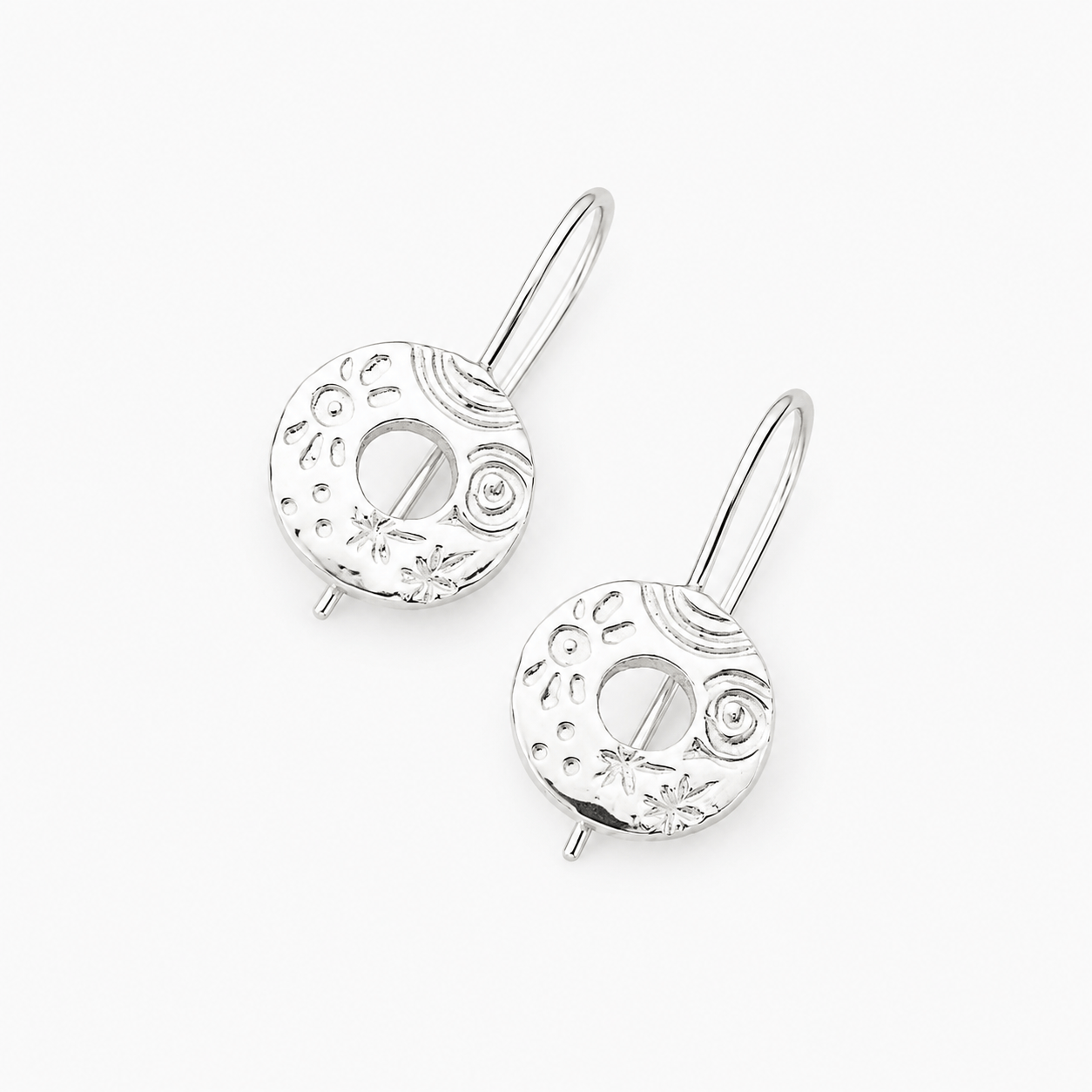 Martina Hamilton Heaven | Sterling Silver Drop Earrings Small