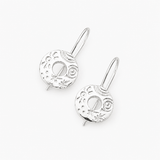 Martina Hamilton Heaven | Sterling Silver Drop Earrings Small