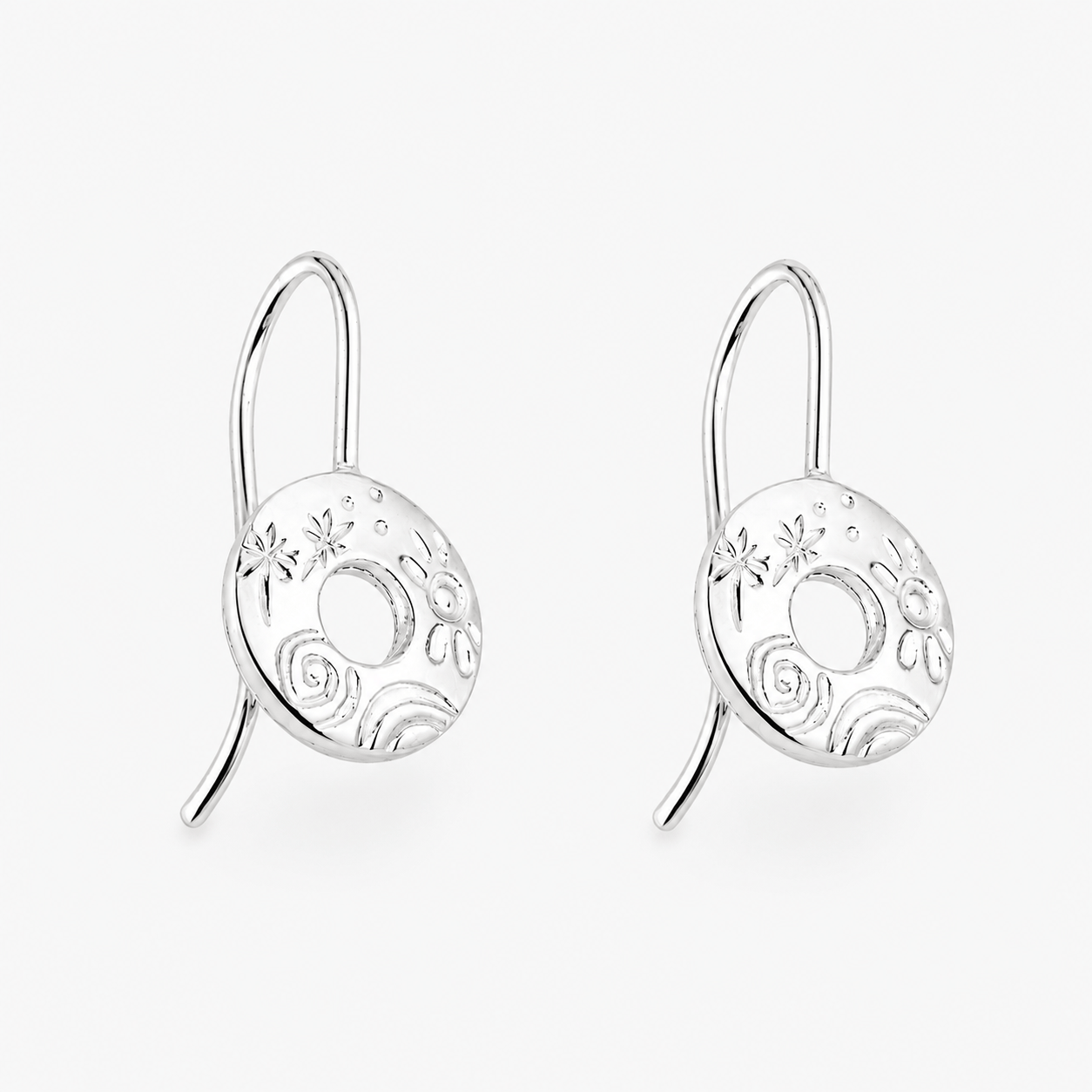 Martina Hamilton Heaven | Sterling Silver Drop Earrings Small