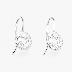 Martina Hamilton Heaven | Sterling Silver Drop Earrings Small