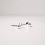 Martina Hamilton Heaven | Sterling Silver Heart Stud Earrings Petite