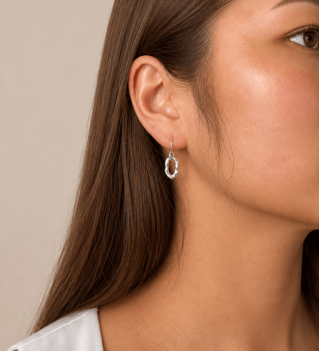 Martina Hamilton Island Link | Sterling Silver Drop Earrings