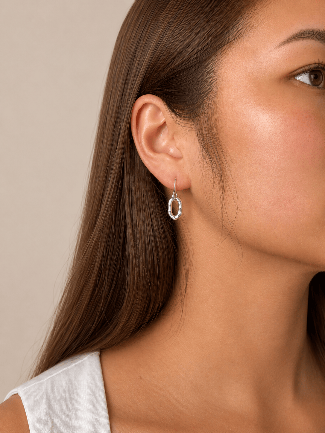 Martina Hamilton Island Link | Sterling Silver Drop Earrings