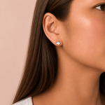 Martina Hamilton Island Link | Sterling Silver Stud Earrings Petite
