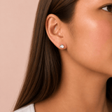 Martina Hamilton Island Link | Sterling Silver Stud Earrings Petite