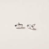 Martina Hamilton Island Link | Sterling Silver Stud Earrings Petite