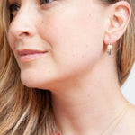 Martina Hamilton Leaf | 9ct Solid Gold and Pearl Drop Earrings Medium