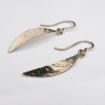Martina Hamilton Leaf | 9ct Solid Gold Crescent Drop Earrings