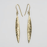 Martina Hamilton Leaf | 9ct Solid Gold Drop Earrings Large