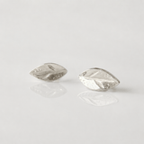 Martina Hamilton Leaf | Silver Stud Earrings Petite