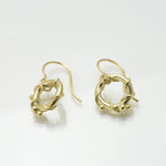Martina Hamilton Nebula | 9ct Solid Gold Circle Drop Earrings Petite