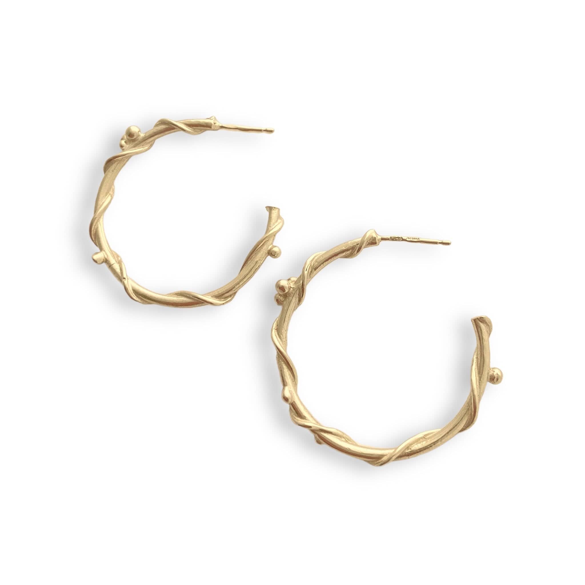 Martina Hamilton Nebula | 9ct Solid Gold Open Circles Earrings Large