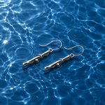 Martina Hamilton Nebula | Silver Drop Earrings Short