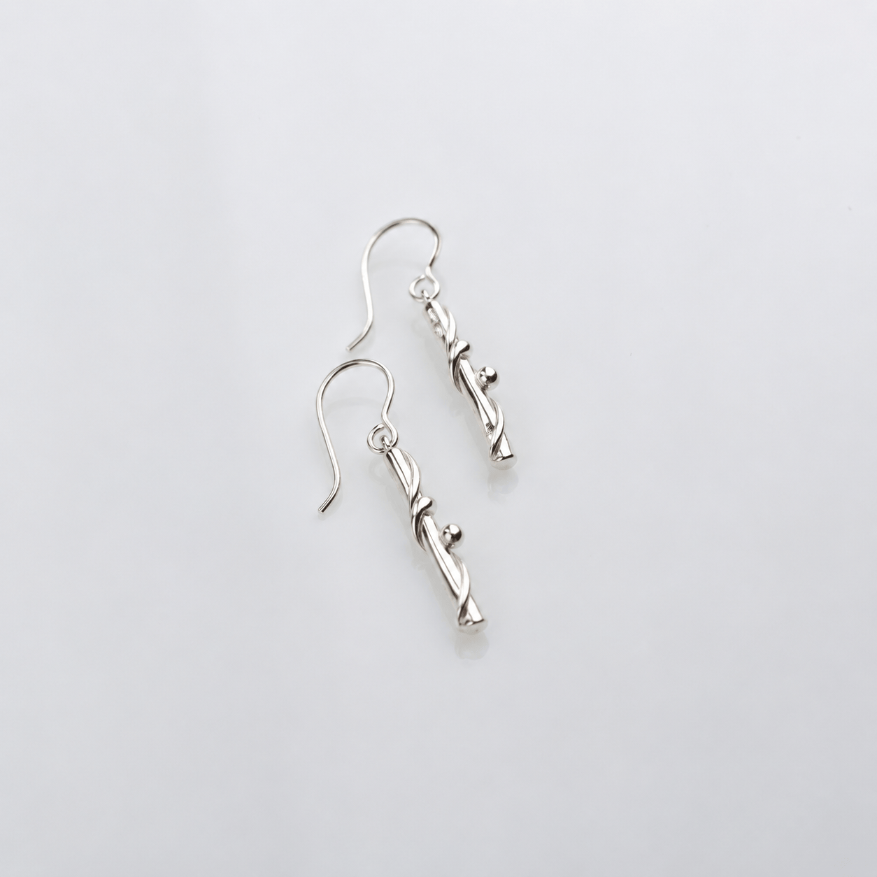 Martina Hamilton Nebula | Silver Drop Earrings Short