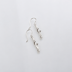 Martina Hamilton Nebula | Silver Drop Earrings Short