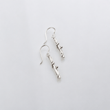 Martina Hamilton Nebula | Silver Drop Earrings Short