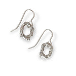 Martina Hamilton Nebula | Sterling Silver Circle Drop Earrings Petite