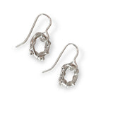 Martina Hamilton Nebula | Sterling Silver Circle Drop Earrings Petite