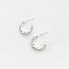 Martina Hamilton Nebula | Sterling Silver Open Circles Earrings Medium