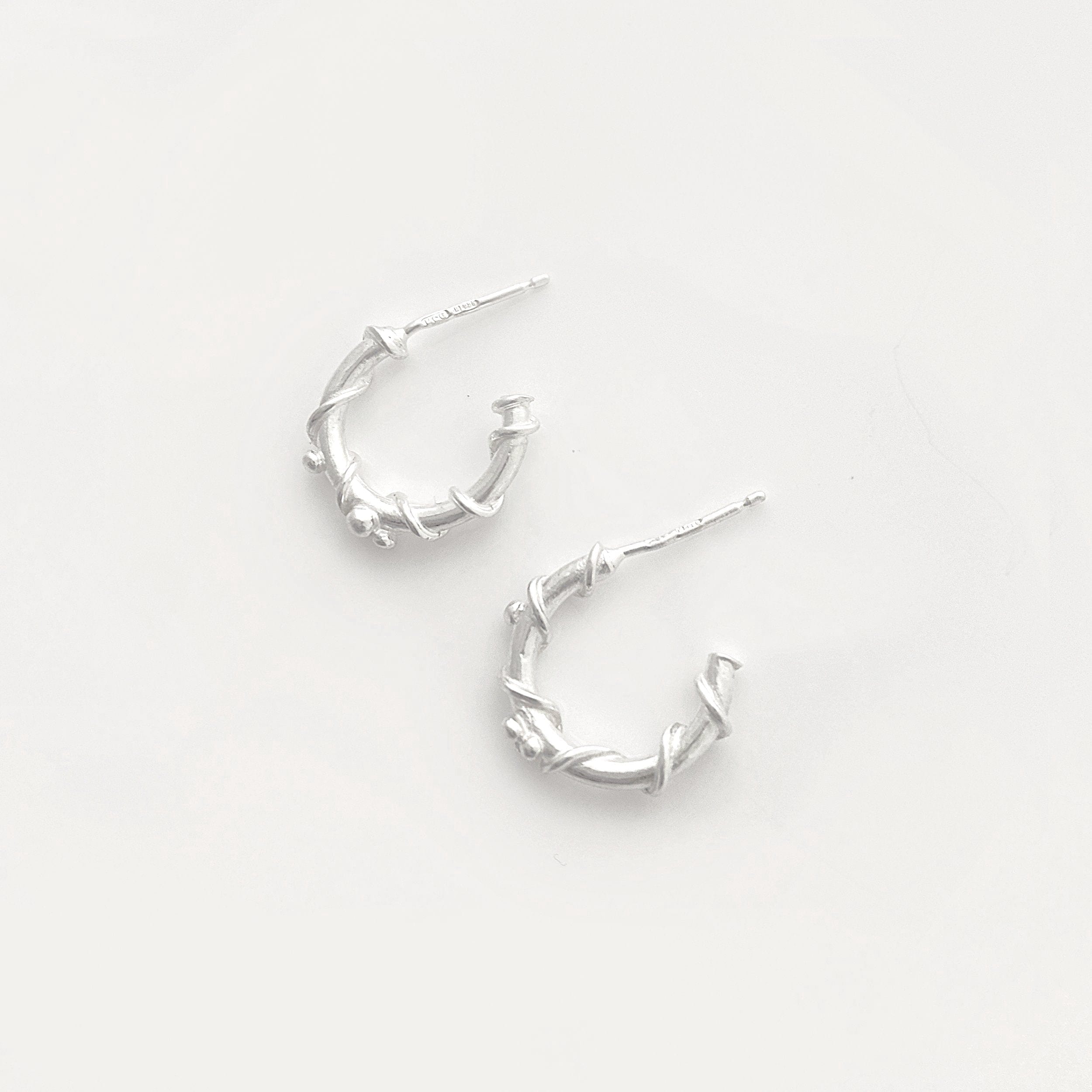 Martina Hamilton Nebula | Sterling Silver Open Circles Earrings Medium