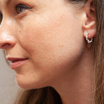 Martina Hamilton Nebula | Sterling Silver Open Circles Earrings Medium