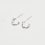 Martina Hamilton Nebula | Sterling Silver Open Circles Earrings Petite