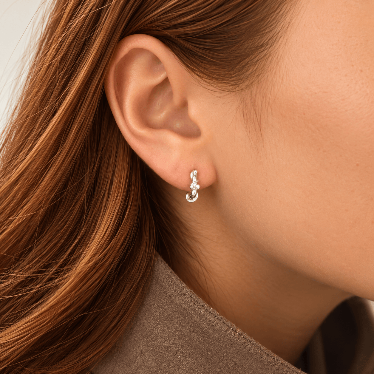 Martina Hamilton Nebula | Sterling Silver Open Circles Earrings Petite