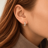 Martina Hamilton Nebula | Sterling Silver Open Circles Earrings Petite