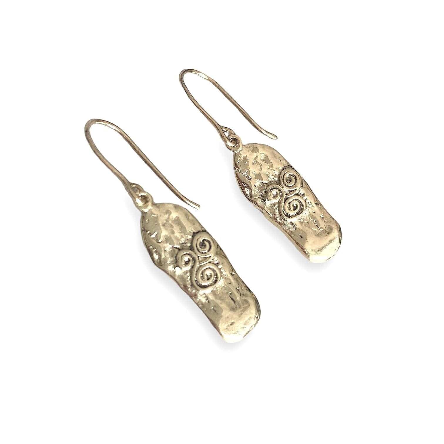 Martina Hamilton Newgrange | 9ct Solid Gold Drop Earrings