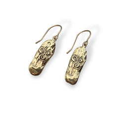 Martina Hamilton Newgrange | 9ct Solid Gold Drop Earrings