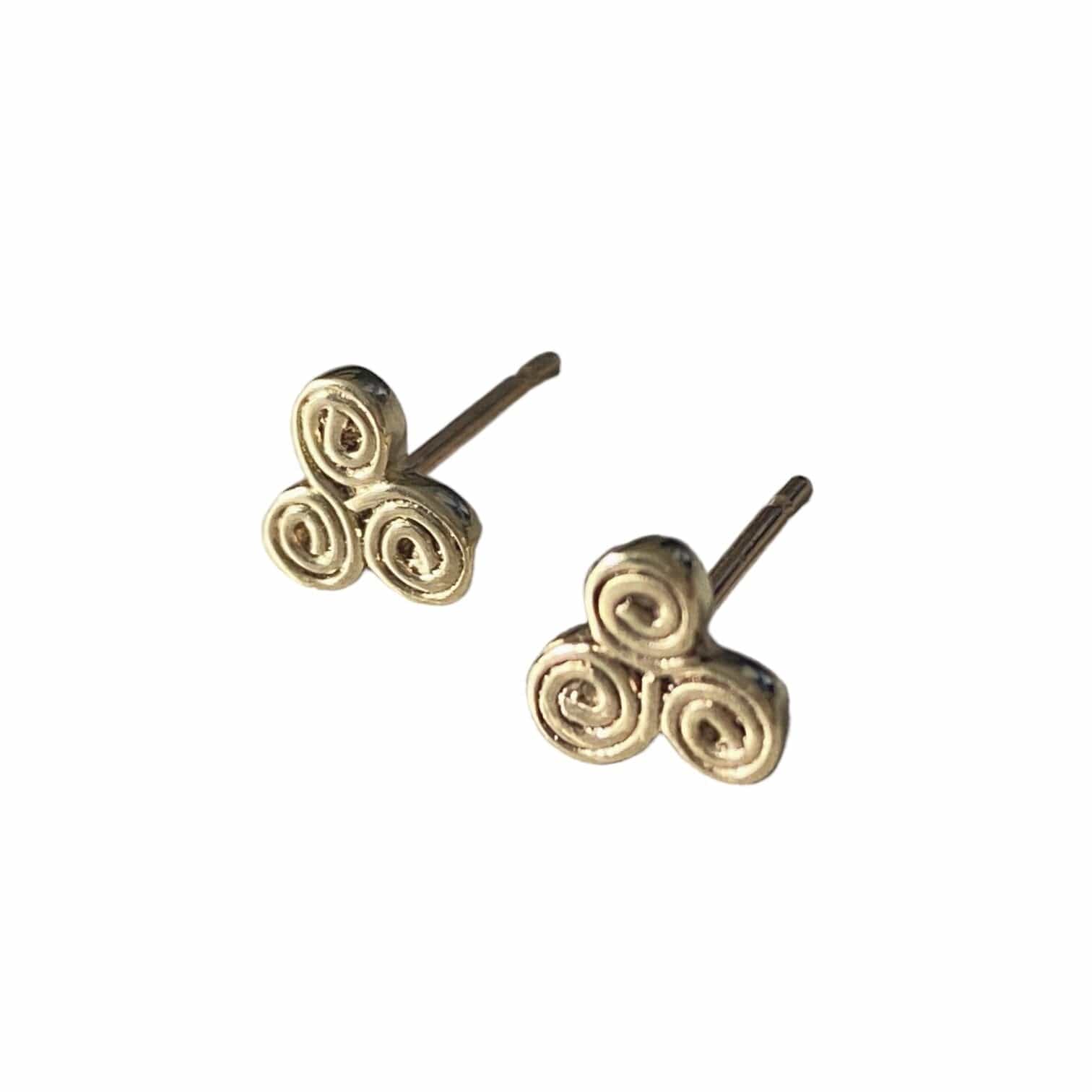 Martina Hamilton Newgrange | 9ct Solid Gold Stud Earrings Petite