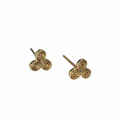Martina Hamilton Newgrange | 9ct Solid Gold Stud Earrings Petite