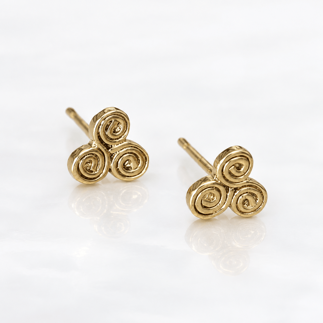 Martina Hamilton Newgrange | 9ct Solid Gold Stud Earrings Petite