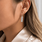Martina Hamilton Ogham | Grá Drop Earrings
