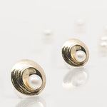 Martina Hamilton Oyster Pearl | 9ct Solid Gold and Pearl Stud Earrings Petite