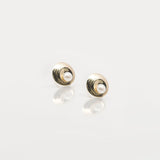 Martina Hamilton Oyster Pearl | 9ct Solid Gold and Pearl Stud Earrings Petite