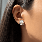 Martina Hamilton Oyster Pearl | Sterling Silver and Pearl Stud Earrings Small