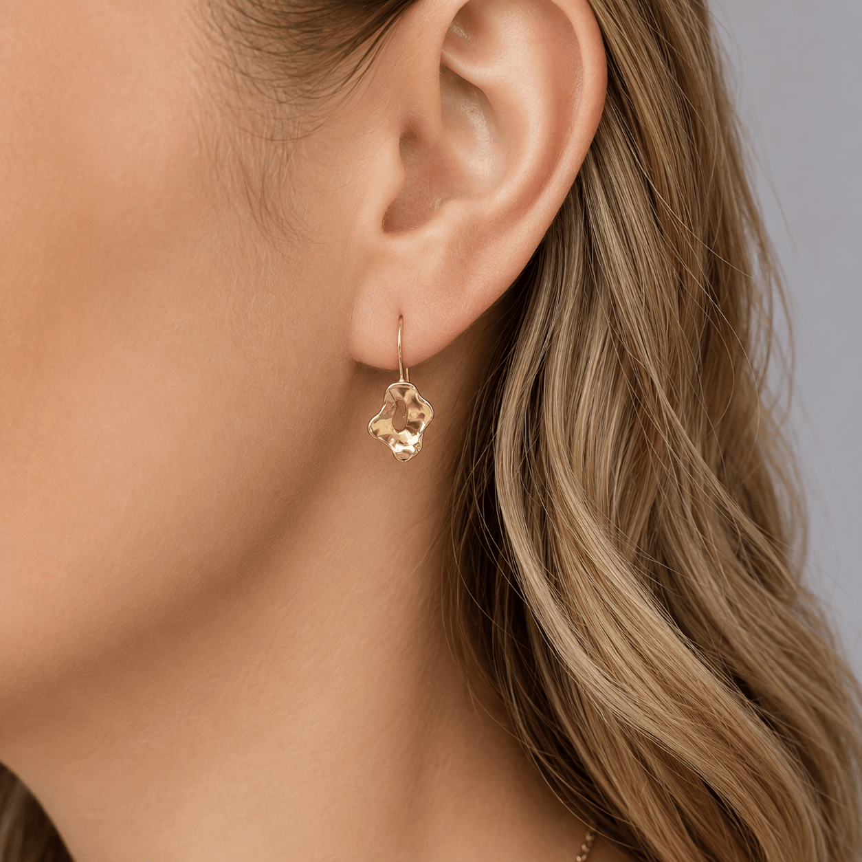 Martina Hamilton Reflections | 9ct Solid Gold Drop Earrings Petite