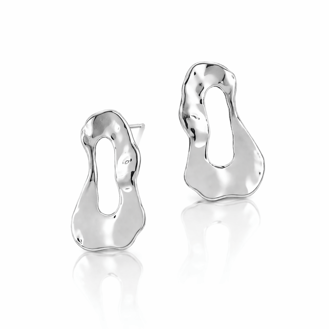 Martina Hamilton Reflections | Sterling Silver Stud Earrings Medium